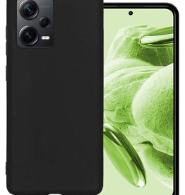 BASEY. BASEY. Xiaomi Redmi Note 12 Pro+ Hoesje Siliconen - Zwart