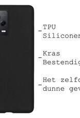 BASEY. Hoes Geschikt voor Xiaomi Redmi Note 12 Pro+ Hoesje Siliconen Back Cover Case - Hoesje Geschikt voor Xiaomi Redmi Note 12 Pro+ Hoes Cover Hoesje - Zwart