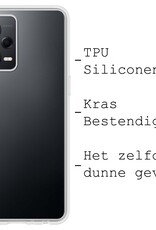 BASEY. Hoes Geschikt voor Xiaomi Redmi Note 12 Pro+ Hoesje Siliconen Back Cover Case - Hoesje Geschikt voor Xiaomi Redmi Note 12 Pro+ Hoes Cover Hoesje - Transparant - 2 Stuks