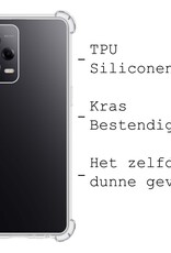 BASEY. Hoes Geschikt voor Xiaomi Redmi Note 12 Pro Hoesje Shock Proof Case Hoes Siliconen Met Screenprotector - Hoesje Geschikt voor Xiaomi Redmi Note 12 Pro Hoes Cover Shockproof - Transparant