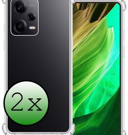 BASEY. BASEY. Xiaomi Redmi Note 12 Pro Hoesje Shockproof - Transparant - 2 PACK