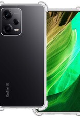 BASEY. Hoes Geschikt voor Xiaomi Redmi Note 12 Pro Hoesje Shock Proof Case Hoes Siliconen - Hoesje Geschikt voor Xiaomi Redmi Note 12 Pro Hoes Cover Shockproof - Transparant
