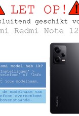 BASEY. Hoes Geschikt voor Xiaomi Redmi Note 12 Pro Hoesje Siliconen Back Cover Case Met Screenprotector - Hoesje Geschikt voor Xiaomi Redmi Note 12 Pro Hoes Cover Hoesje - Transparant