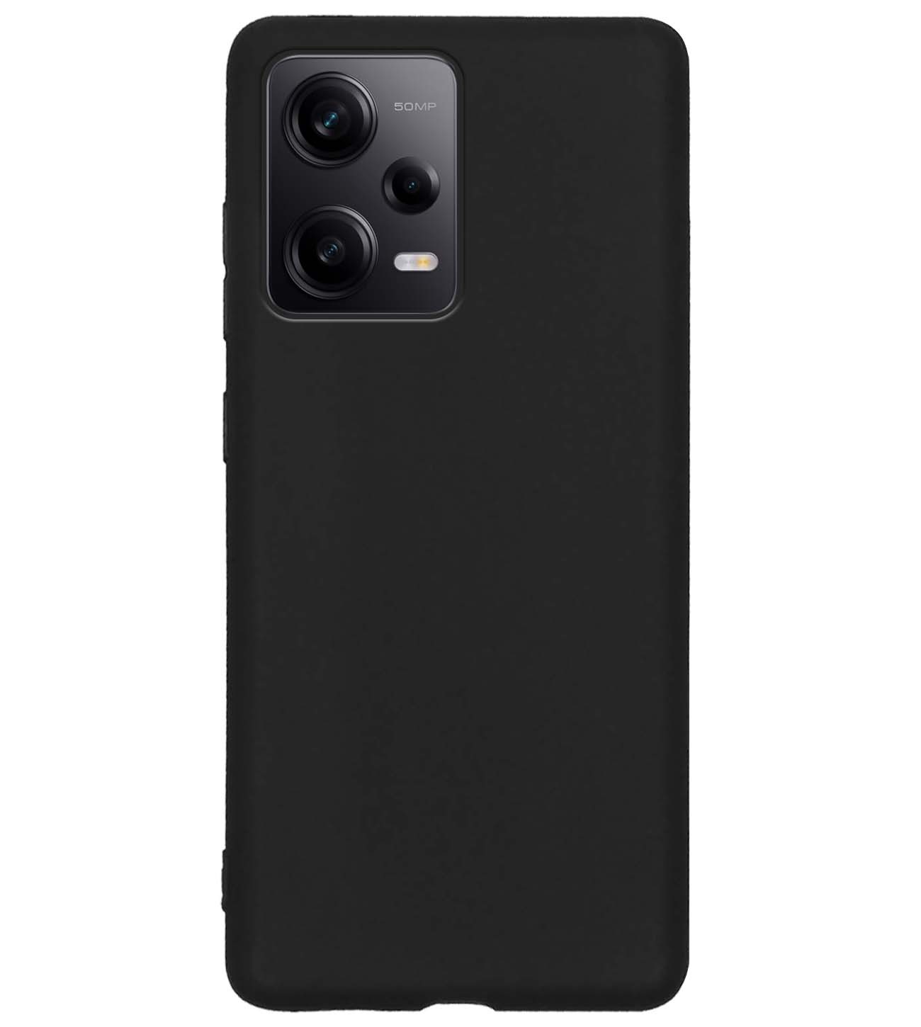 BASEY. Hoes Geschikt voor Xiaomi Redmi Note 12 Pro Hoesje Siliconen Back Cover Case - Hoesje Geschikt voor Xiaomi Redmi Note 12 Pro Hoes Cover Hoesje - Zwart