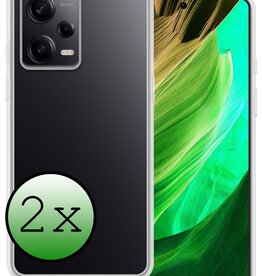 BASEY. BASEY. Xiaomi Redmi Note 12 Pro Hoesje Siliconen - Transparant - 2 PACK