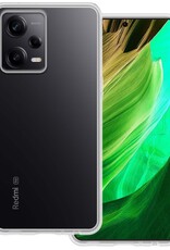 BASEY. Hoes Geschikt voor Xiaomi Redmi Note 12 Pro Hoesje Siliconen Back Cover Case - Hoesje Geschikt voor Xiaomi Redmi Note 12 Pro Hoes Cover Hoesje - Transparant