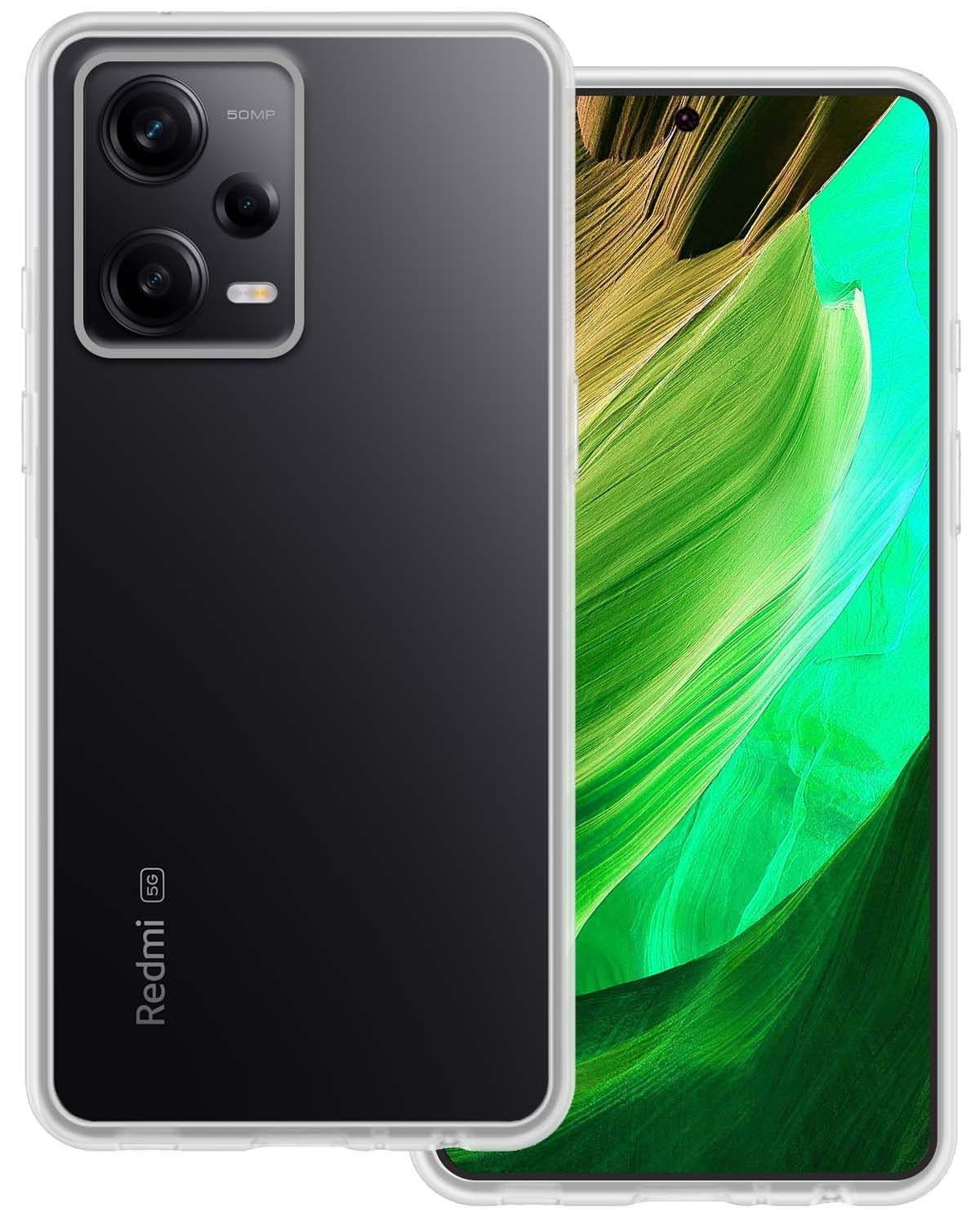 BASEY. Hoes Geschikt voor Xiaomi Redmi Note 12 Pro Hoesje Siliconen Back Cover Case - Hoesje Geschikt voor Xiaomi Redmi Note 12 Pro Hoes Cover Hoesje - Transparant