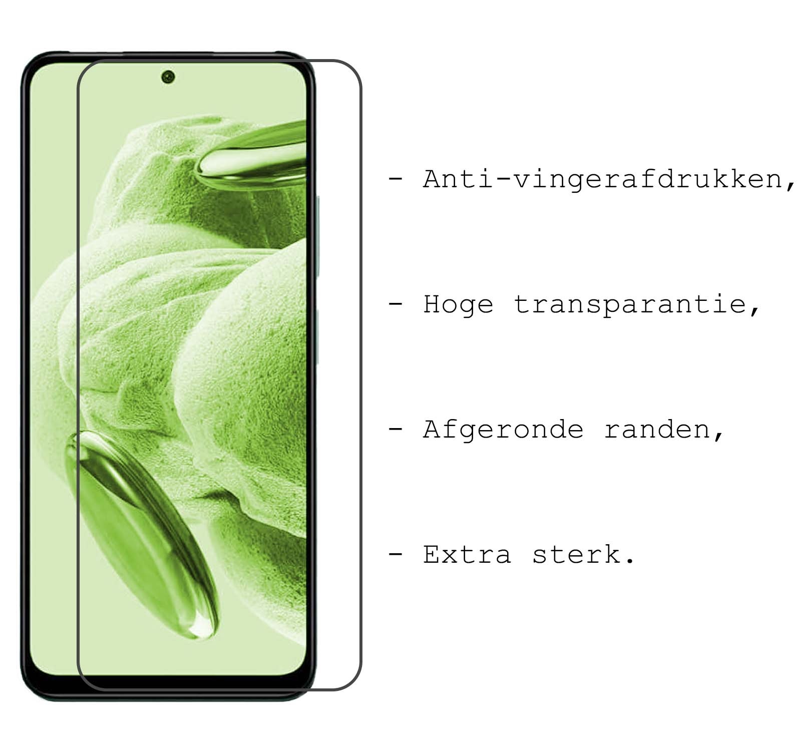 BASEY. Hoes Geschikt voor Xiaomi Redmi Note 12 5G Hoesje Siliconen Back Cover Case Met 2x Screenprotector - Hoesje Geschikt voor Xiaomi Redmi Note 12 5G Hoes Cover Hoesje - Zwart