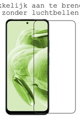 BASEY. Hoes Geschikt voor Xiaomi Redmi Note 12 5G Hoesje Siliconen Back Cover Case Met 2x Screenprotector - Hoesje Geschikt voor Xiaomi Redmi Note 12 5G Hoes Cover Hoesje - Zwart