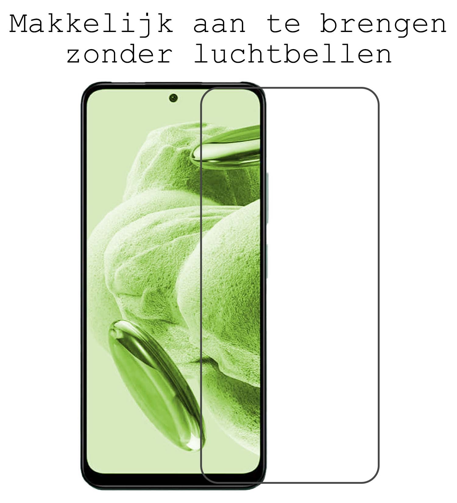 BASEY. Hoes Geschikt voor Xiaomi Redmi Note 12 5G Hoesje Siliconen Back Cover Case Met 2x Screenprotector - Hoesje Geschikt voor Xiaomi Redmi Note 12 5G Hoes Cover Hoesje - Zwart