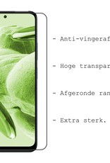 BASEY. Hoes Geschikt voor Xiaomi Redmi Note 12 5G Hoesje Siliconen Back Cover Case Met Screenprotector - Hoesje Geschikt voor Xiaomi Redmi Note 12 5G Hoes Cover Hoesje - Zwart