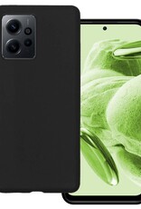 BASEY. Hoes Geschikt voor Xiaomi Redmi Note 12 5G Hoesje Siliconen Back Cover Case - Hoesje Geschikt voor Xiaomi Redmi Note 12 5G Hoes Cover Hoesje - Zwart
