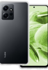 BASEY. Hoes Geschikt voor Xiaomi Redmi Note 12 5G Hoesje Siliconen Back Cover Case - Hoesje Geschikt voor Xiaomi Redmi Note 12 5G Hoes Cover Hoesje - Transparant