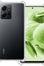 BASEY. Hoes Geschikt voor Xiaomi Redmi Note 12 4G Hoesje Shock Proof Case Hoes Siliconen - Hoesje Geschikt voor Xiaomi Redmi Note 12 4G Hoes Cover Shockproof - Transparant