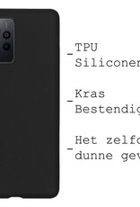 BASEY. Hoes Geschikt voor Xiaomi Redmi Note 12 4G Hoesje Siliconen Back Cover Case Met 2x Screenprotector - Hoesje Geschikt voor Xiaomi Redmi Note 12 4G Hoes Cover Hoesje - Zwart