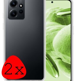 BASEY. BASEY. Xiaomi Redmi Note 12 4G Hoesje Siliconen - Transparant - 2 PACK