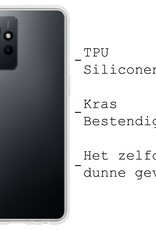 BASEY. Hoes Geschikt voor Xiaomi Redmi Note 12 4G Hoesje Siliconen Back Cover Case - Hoesje Geschikt voor Xiaomi Redmi Note 12 4G Hoes Cover Hoesje - Transparant