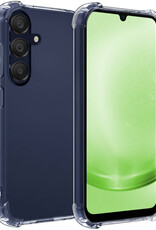 BASEY. Hoes Geschikt voor Samsung A25 Hoesje Shock Proof Case Hoes Siliconen - Hoesje Geschikt voor Samsung Galaxy A25 Hoes Cover Shockproof - Transparant