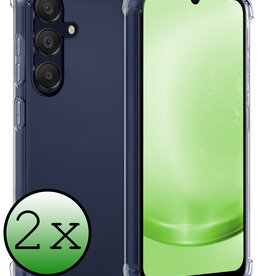 BASEY. BASEY. Samsung Galaxy A25 Hoesje Shockproof - Transparant - 2 PACK