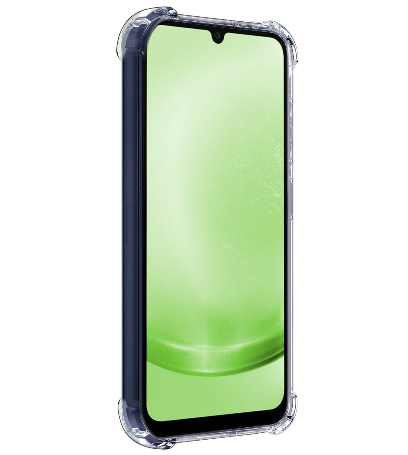 BASEY. Hoes Geschikt voor Samsung A25 Hoesje Shock Proof Case Hoes Siliconen - Hoesje Geschikt voor Samsung Galaxy A25 Hoes Cover Shockproof - Transparant - 2 Stuks