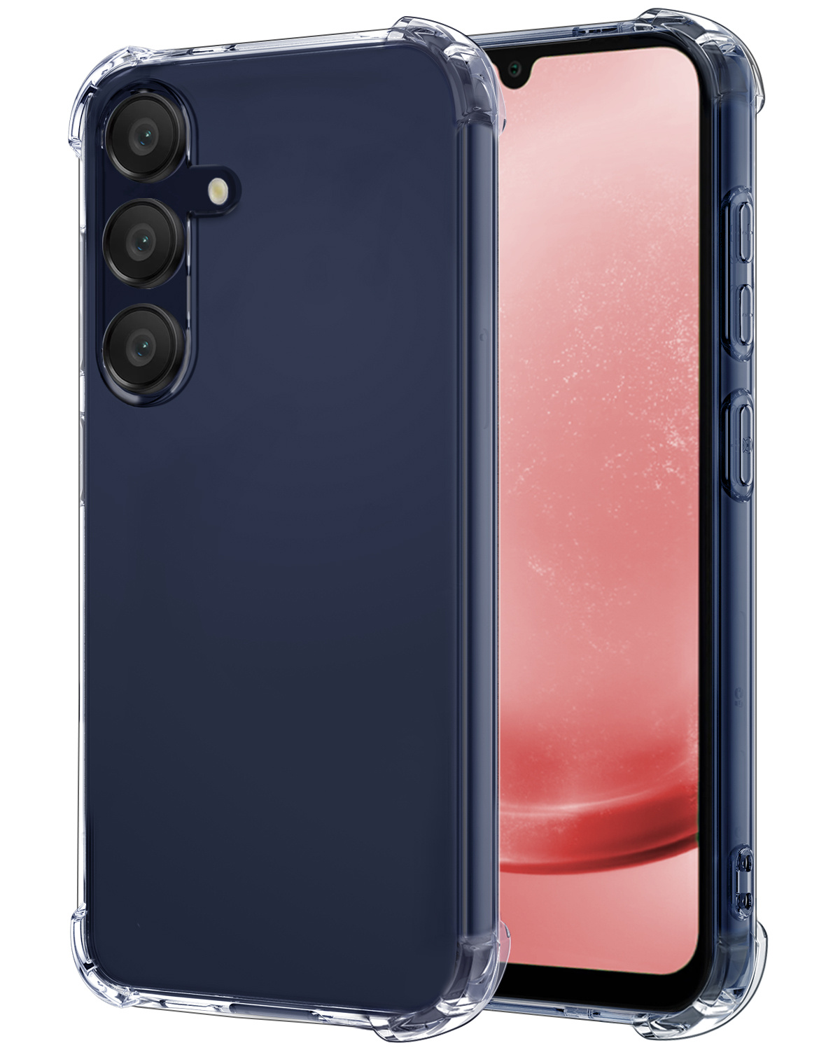 NoXx Hoes Geschikt voor Samsung A25 Hoesje Siliconen Cover Shock Proof Back Case Shockproof Hoes - Transparant
