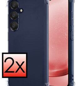 NoXx NoXx Samsung Galaxy A25 Hoesje Shockproof - Transparant - 2 PACK