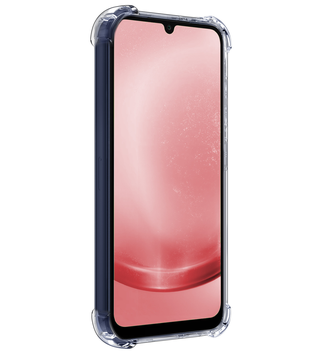 NoXx Hoes Geschikt voor Samsung A25 Hoesje Siliconen Cover Shock Proof Back Case Shockproof Hoes Met 2x Screenprotector - Transparant