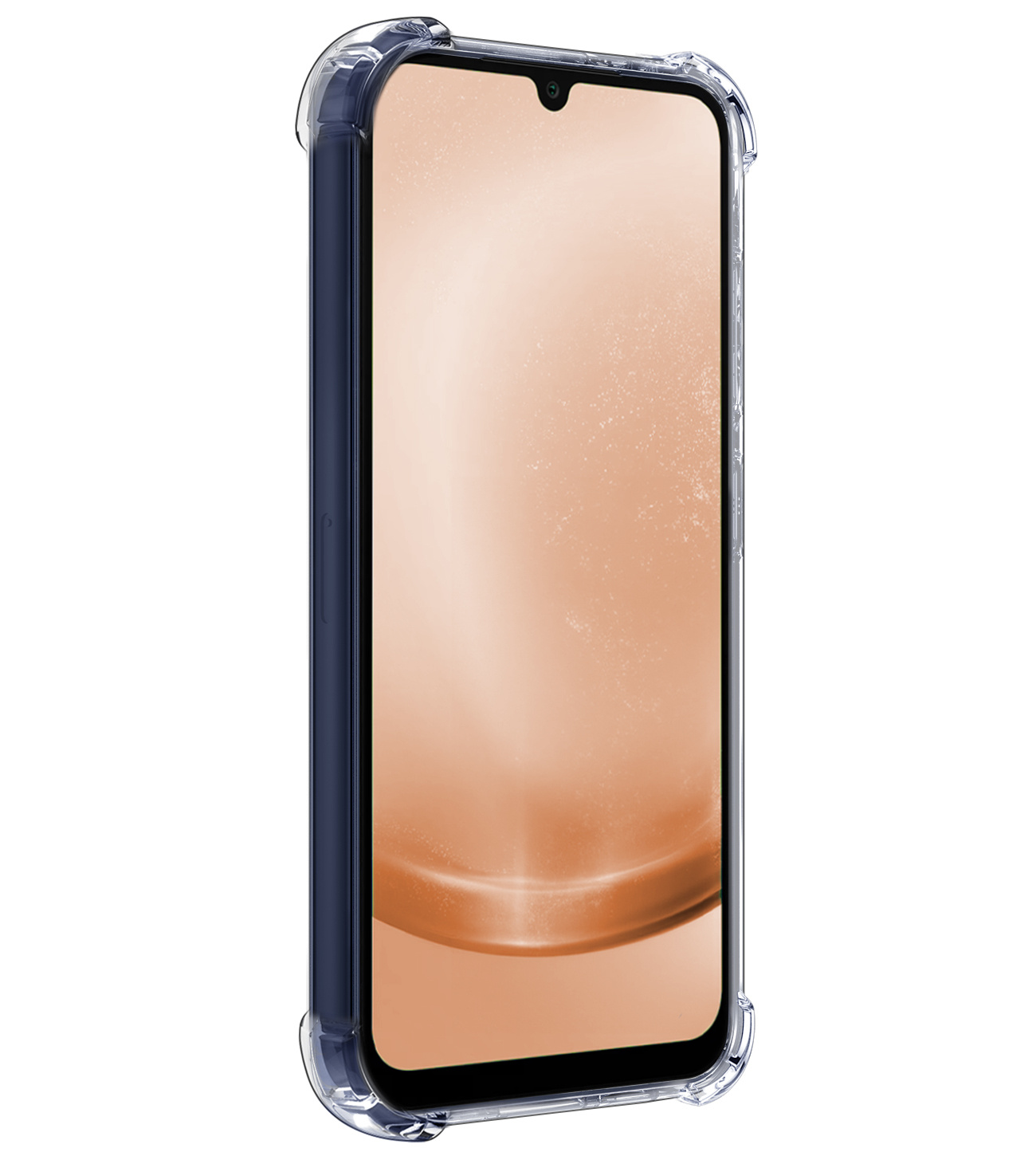 Nomfy Hoesje Geschikt voor Samsung A25 Hoesje Shock Proof Cover Case Shockproof - Hoes Geschikt voor Samsung Galaxy A25 Hoes Siliconen Back Case - Transparant