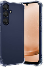 Nomfy Hoesje Geschikt voor Samsung A25 Hoesje Shock Proof Cover Case Shockproof - Hoes Geschikt voor Samsung Galaxy A25 Hoes Siliconen Back Case - Transparant