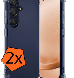 Nomfy Nomfy Samsung Galaxy A25 Hoesje Shockproof - Transparant - 2 PACK