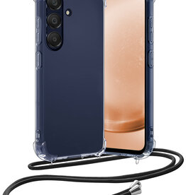 Nomfy Nomfy Samsung Galaxy A25 Hoesje Transparant Shockproof Met Zwart Koord