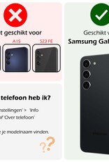 Nomfy Hoesje Geschikt voor Samsung A25 Hoesje Siliconen Cover Case Met Screenprotector - Hoes Geschikt voor Samsung Galaxy A25 Hoes Back Case - Transparant
