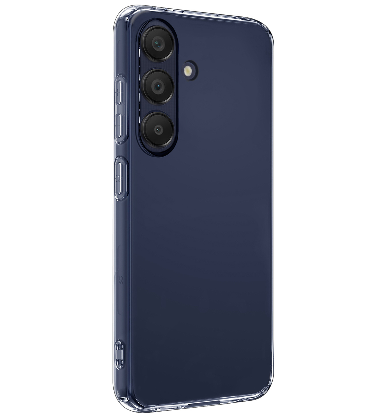 Nomfy Hoesje Geschikt voor Samsung A25 Hoesje Siliconen Cover Case Met Screenprotector - Hoes Geschikt voor Samsung Galaxy A25 Hoes Back Case - Transparant