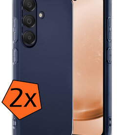 Nomfy Nomfy Samsung Galaxy A25 Hoesje Siliconen - Transparant - 2 PACK