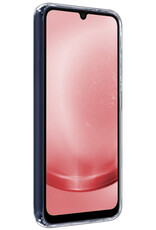 NoXx Hoes Geschikt voor Samsung A25 Hoesje Cover Siliconen Back Case Hoes Met Screenprotector - Transparant