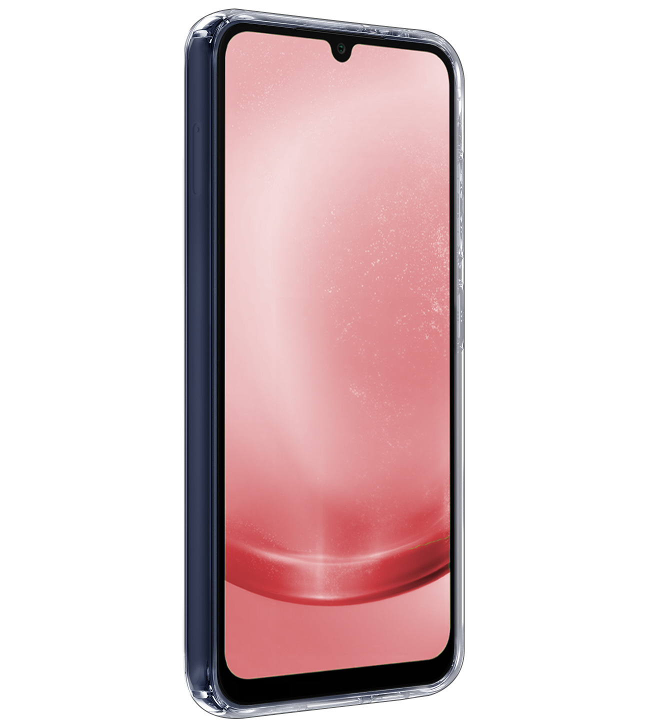 NoXx Hoes Geschikt voor Samsung A25 Hoesje Cover Siliconen Back Case Hoes Met Screenprotector - Transparant
