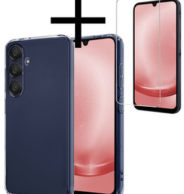 NoXx NoXx Samsung Galaxy A25 Hoesje Siliconen Met Screenprotector - Transparant