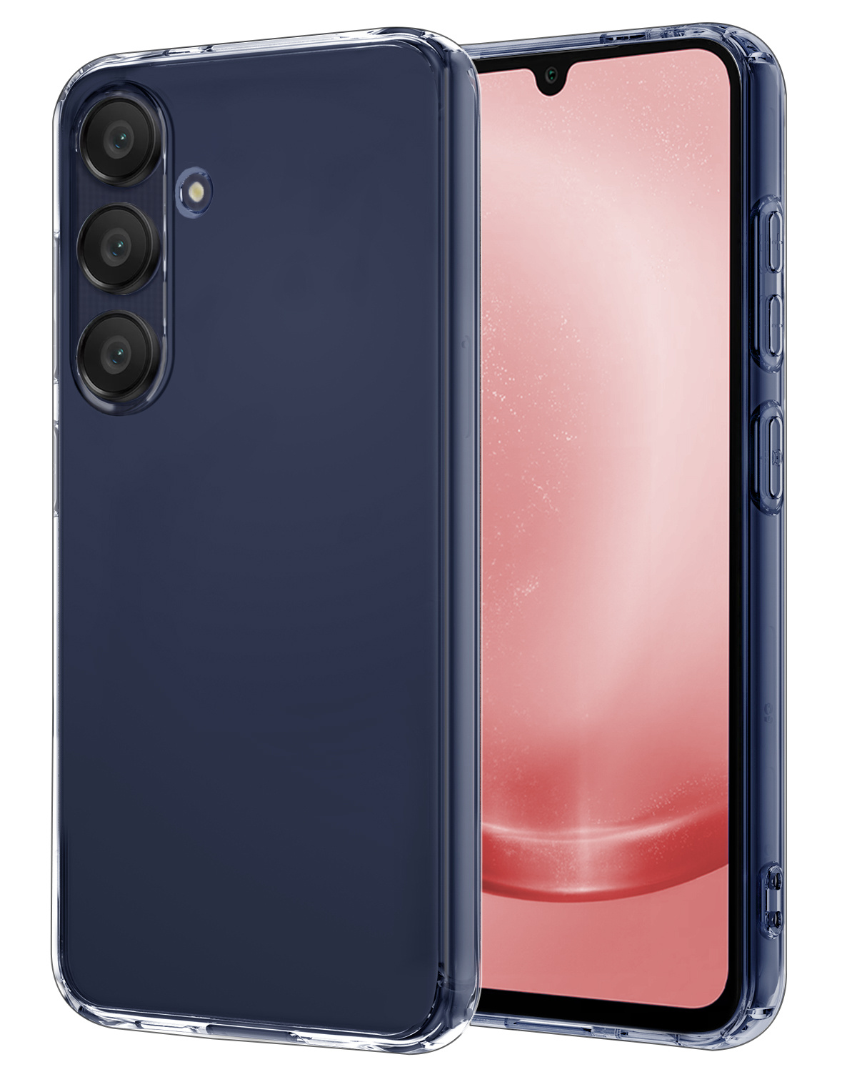 NoXx Hoes Geschikt voor Samsung A25 Hoesje Cover Siliconen Back Case Hoes - Transparant