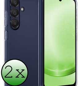 BASEY. BASEY. Samsung Galaxy A25 Hoesje Siliconen - Transparant - 2 PACK