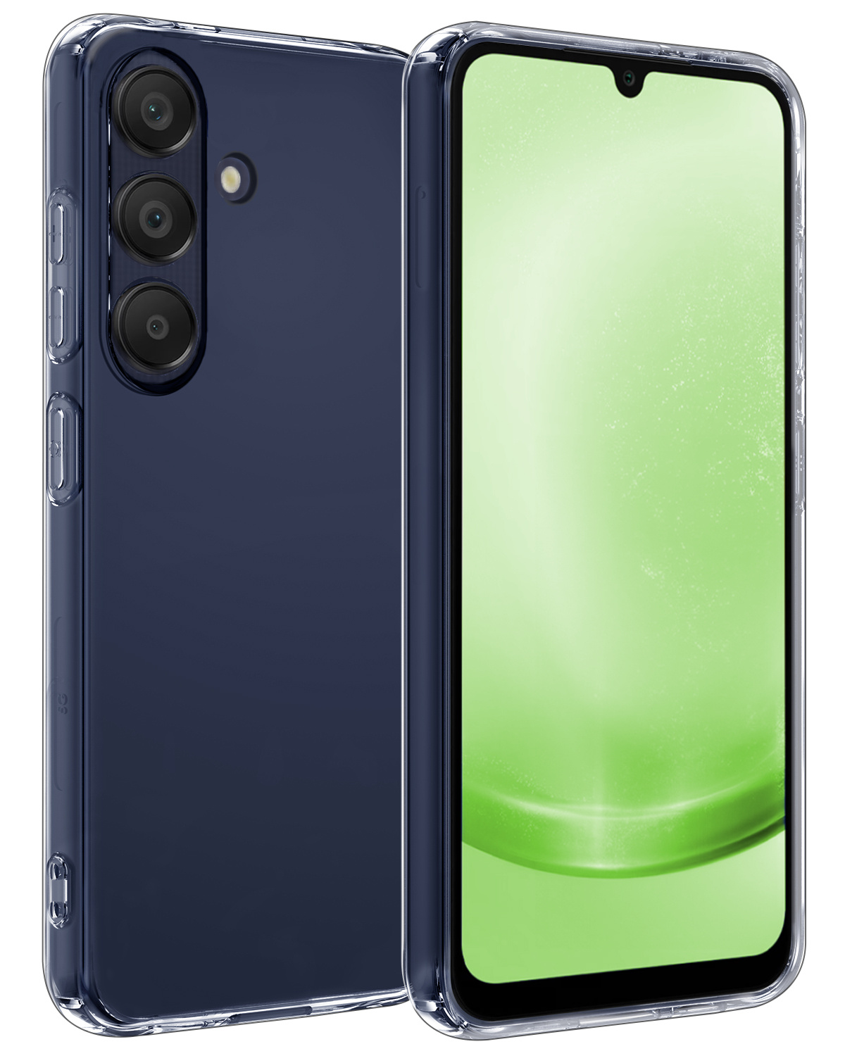 BASEY. Hoes Geschikt voor Samsung A25 Hoesje Siliconen Back Cover Case - Hoesje Geschikt voor Samsung Galaxy A25 Hoes Cover Hoesje - Transparant