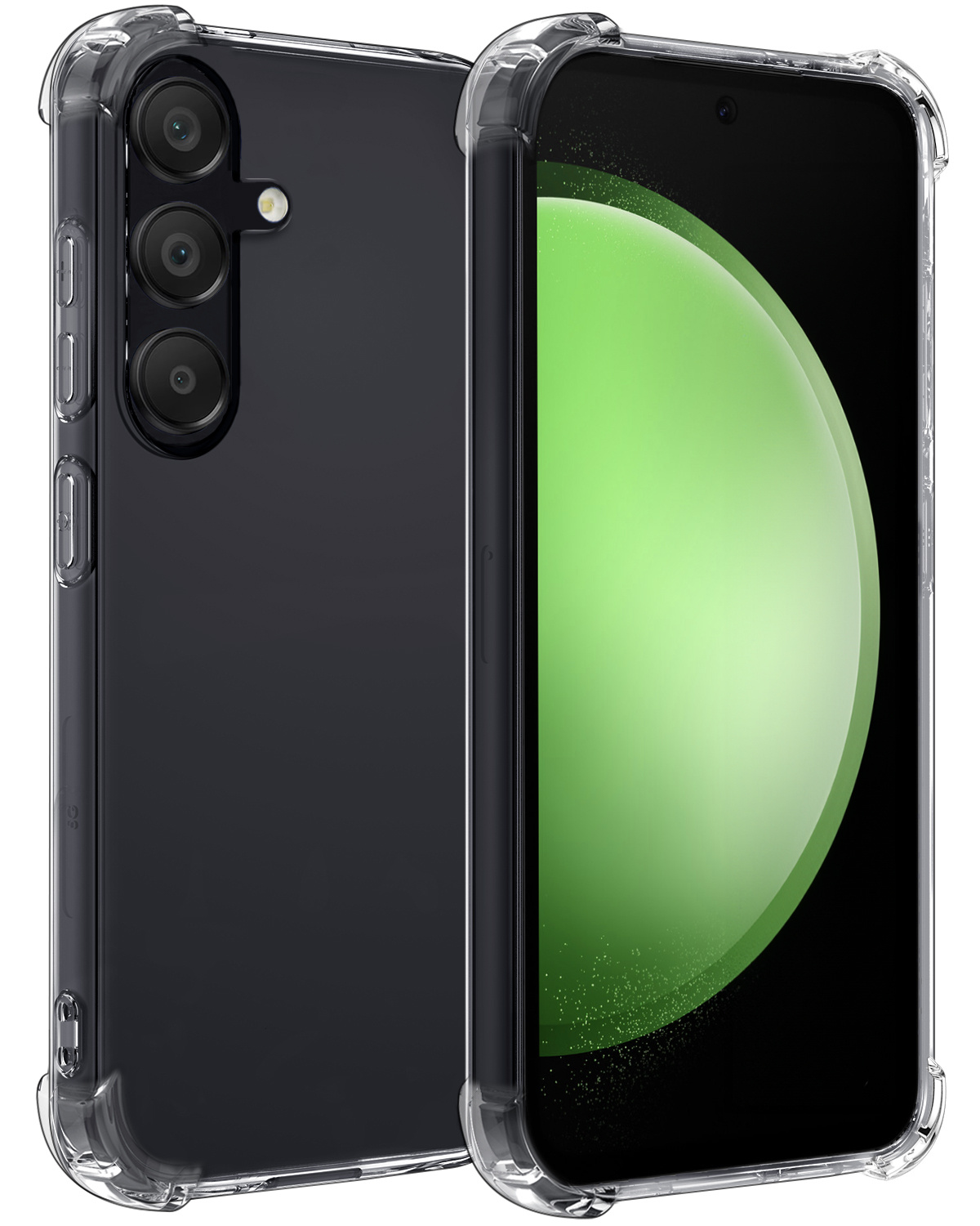 BASEY. Hoes Geschikt voor Samsung S23 FE Hoesje Shock Proof Case Hoes Siliconen - Hoesje Geschikt voor Samsung Galaxy S23 FE Hoes Cover Shockproof - Transparant