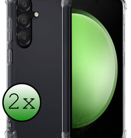 BASEY. BASEY. Samsung Galaxy S23 FE Hoesje Shockproof - Transparant - 2 PACK