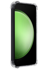 BASEY. Hoes Geschikt voor Samsung S23 FE Hoesje Shock Proof Case Hoes Siliconen - Hoesje Geschikt voor Samsung Galaxy S23 FE Hoes Cover Shockproof - Transparant - 2 Stuks