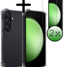BASEY. BASEY. Samsung Galaxy S23 FE Hoesje Shockproof Met 2x Screenprotector