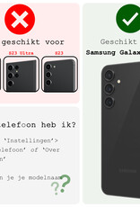 BASEY. Hoes Geschikt voor Samsung S23 FE Hoesje Shock Proof Case Hoes Siliconen Met 2x Screenprotector - Hoesje Geschikt voor Samsung Galaxy S23 FE Hoes Cover Shockproof - Transparant