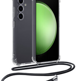 BASEY. BASEY. Samsung Galaxy S23 FE Hoesje Transparant Shockproof Met Zwart Koord