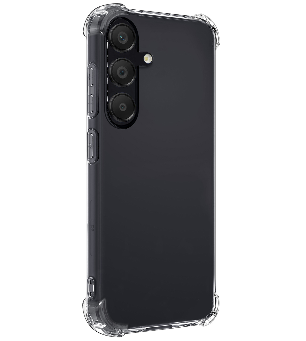 NoXx Hoes Geschikt voor Samsung S23 FE Hoesje Siliconen Cover Shock Proof Back Case Shockproof Hoes - Transparant - 2x