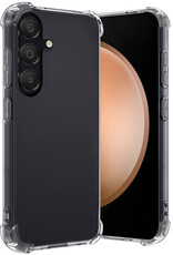 Nomfy Hoesje Geschikt voor Samsung S23 FE Hoesje Shock Proof Cover Case Shockproof - Hoes Geschikt voor Samsung Galaxy S23 FE Hoes Siliconen Back Case - Transparant