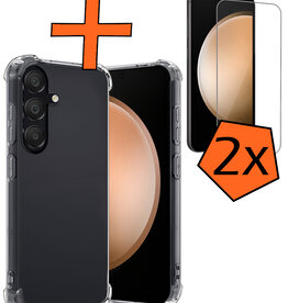 Nomfy Nomfy Samsung Galaxy S23 FE Hoesje Shockproof Met 2x Screenprotector