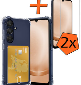 Nomfy Nomfy Samsung Galaxy A25 Hoesje Pashouder Met 2x Screenprotector